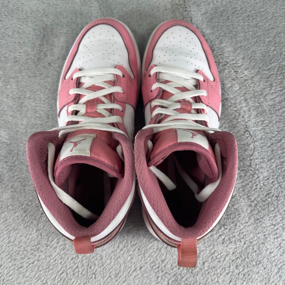 Nike Air Jordan 1 Shoes Kids 3Y Mid Valentines Day Sneakers DQ8424-616 - Picture 3 of 10